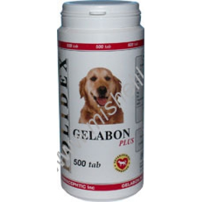 POLIDEX Gelabon plus 500 таб гелабон плюс для собак укрепляет связки и  суставы профилактика заболеваний хрящевых поверхностей 1х8