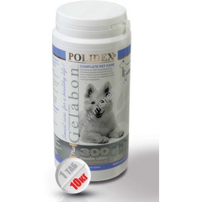 POLIDEX Gelabon plus 300 таб гелабон плюс для собак укрепляет связки и  суставы профилактика заболеваний хрящевых поверхностей 1х8